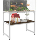 Mondazie 10-20 Gallon Fish Tank Stand, 24" L x 12" W x 20.5" H, White