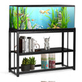 VOWNER 55-75 Gallon Fish Tank Stand, Metal Aquarium Stand, Black
