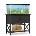 NUMENN 40-50 Gallon Aquarium Stand with Cabinet, 660LBS Capacity,Black