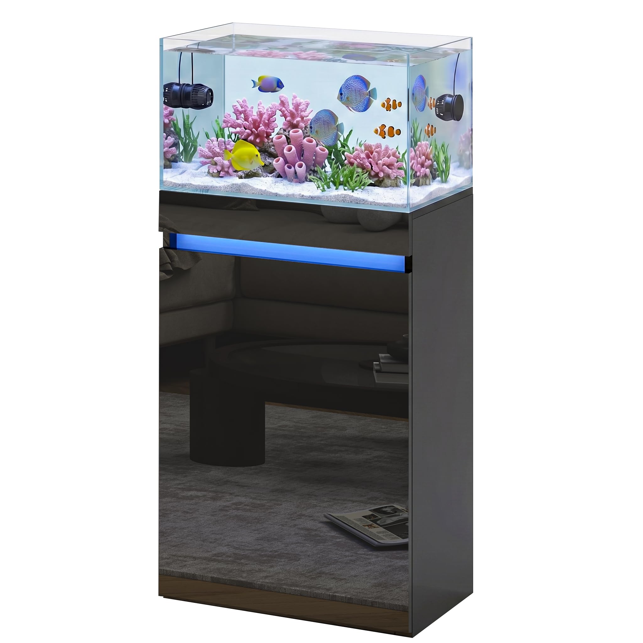 10 Gallon Fish Tank Stand, Aquarium Stand with Storage Cabinet
