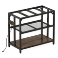 40 Gallon Metal Aquarium Fish Tank Stand, Rustic Brown