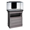 GloFish Aquarium Stand, 20 Gallons, Features Enclosed Storage Area, Display Area, Back Panel Cutout, Modern Farmhouse Look. Fish Tank Sold Separately