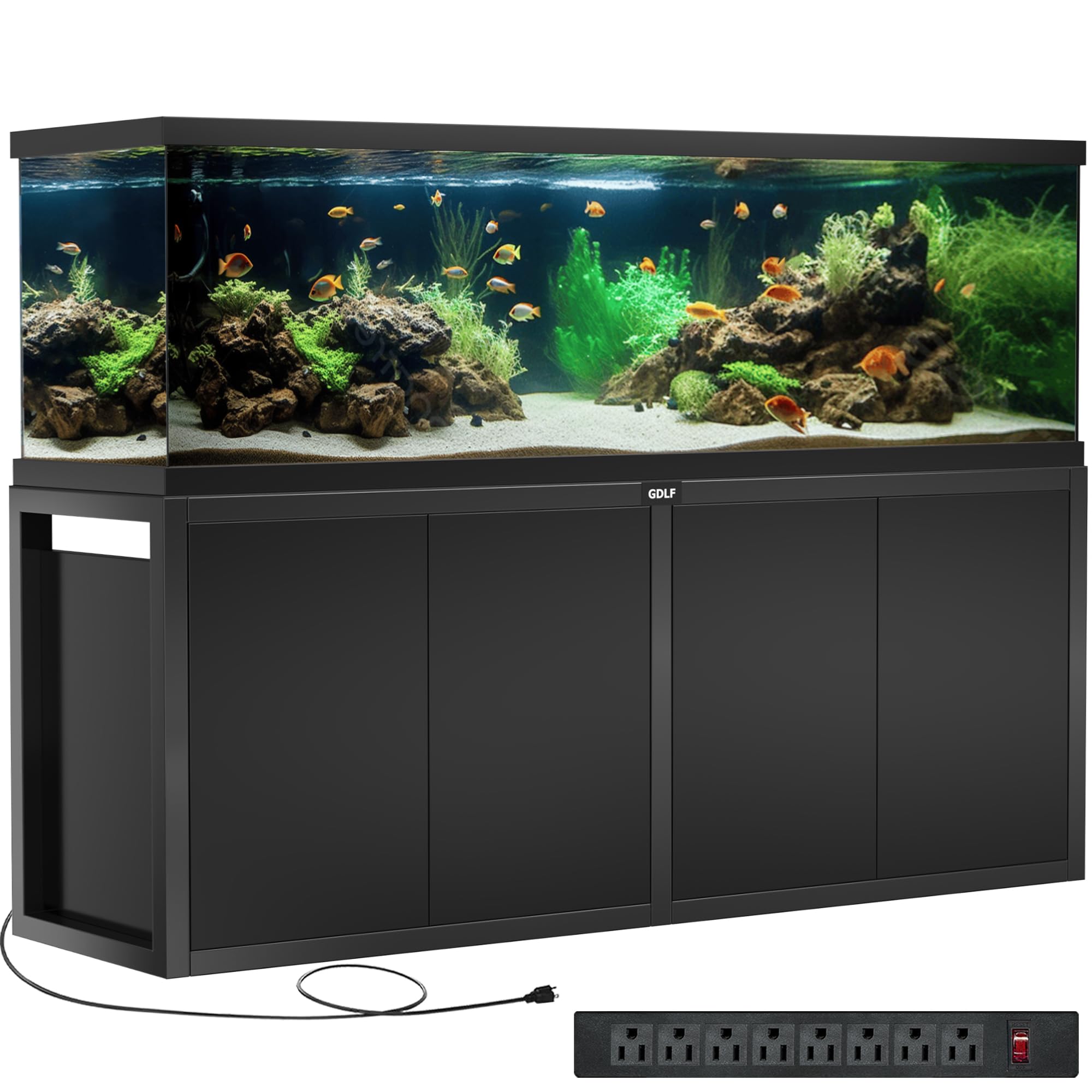 GDLF 125-150 Gallon Large Fish Tank Stand, Metal Aquarium Stand