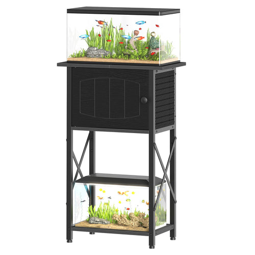 HOOBRO 10 Gallon Aquarium Stand, Fish Tank Stand with Cabinet Storage