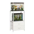 10 Gallon Aquarium Stand with 2 Drawers, White