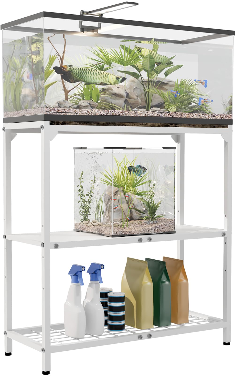 20-30 Gallon Aquarium Stand with 3-Tier Adjustable Storage Shelf