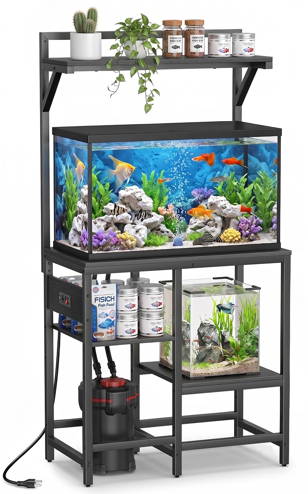 29 Gallon Fish Tank Stand for Standard & Breeder Tanks