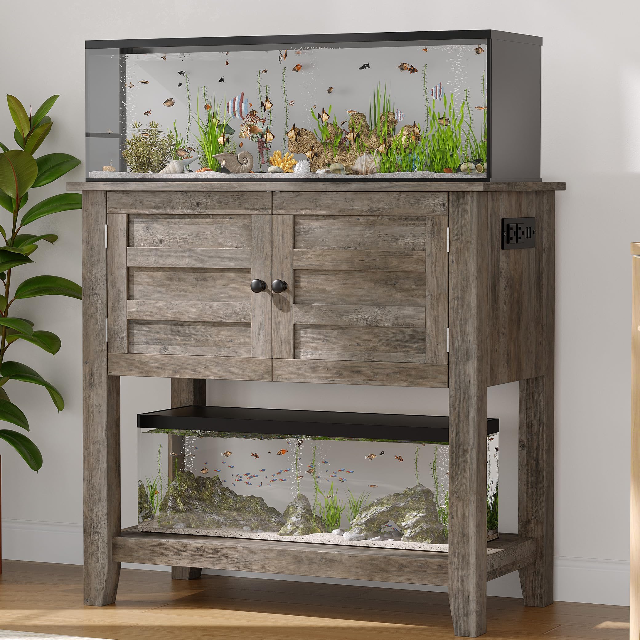 Garvee Aquarium Stand, 20-29 Gallon Fish Tank Stand Cabine