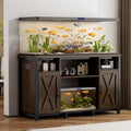 55-90 Gallon Fish Tank Stand with Power Outlets, Aquarium Stand with Cabinet, Heavy Duty Reptile Tank Turtle Terrariums Table for Fish Tank Accessories Storage, 49.2" L x 18.9" W, 1000LBS Capacity