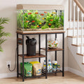 10-20-29-30-35 Gallon Fish Tank Stand with 3 Power Outlet and 2 USB Port