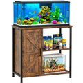 20/29/30 Gal Fish Tank Stand with Storage Cabinet Farmhouse Aquarium Stand