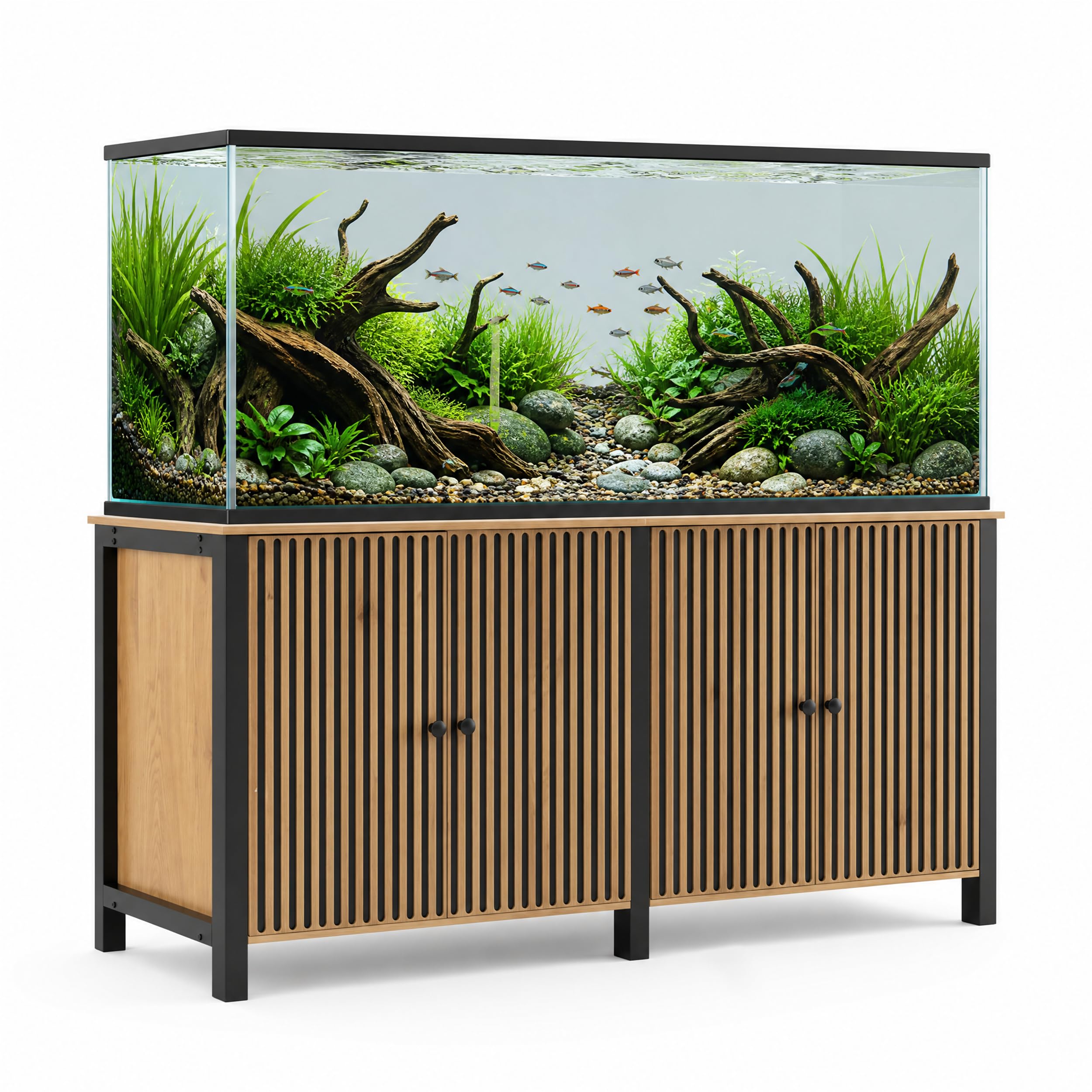 125-150 Gal Fish Tank Stand 60x24 Tabletop Aquarium Stand Cabinet